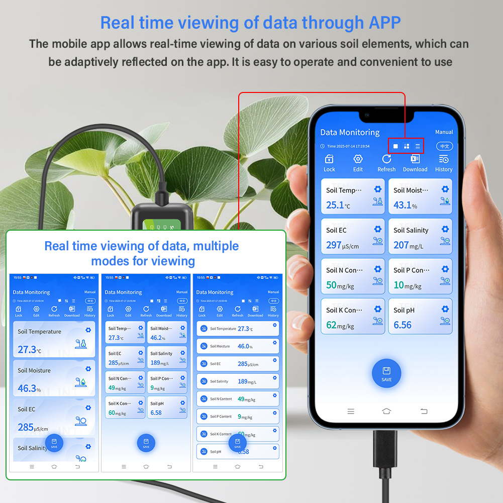 Датчик почвы YAGO 8 в 1 для се – обзор и цена Precision Farming Smart Agriculture